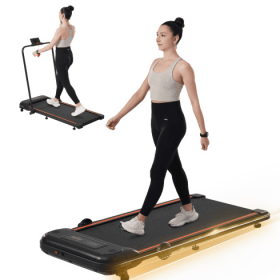 NEW Folding Walking Pad Under Desk Treadmill For Home Office -2.5HP Walking Treadmill With Incline 0.5-7.5MPH 265LBS Capacity Treadmill For Walki (Color: Black)